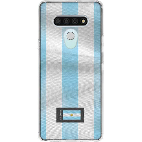 Argentina Soccer Flag LG Stylo 6 Clear Case